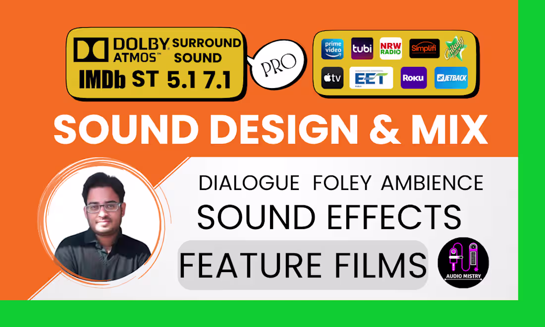 Cover image for Film Mixing – Stereo, 5.1 & Immersive Dolby Atmos