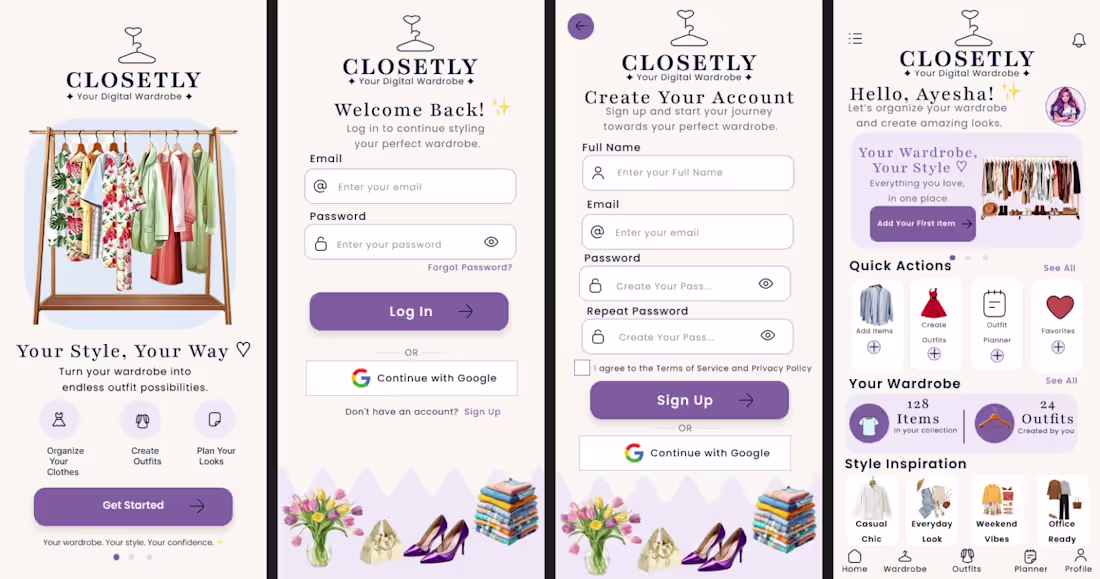 Cover image for Closetly – Modern Fashion & Clothing Shopping App UI/UX Desi...