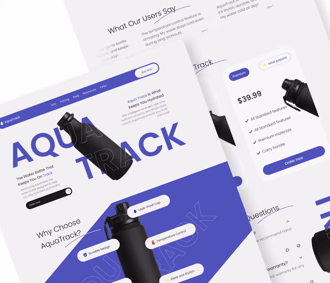 Cover image for AquaTrack landing page