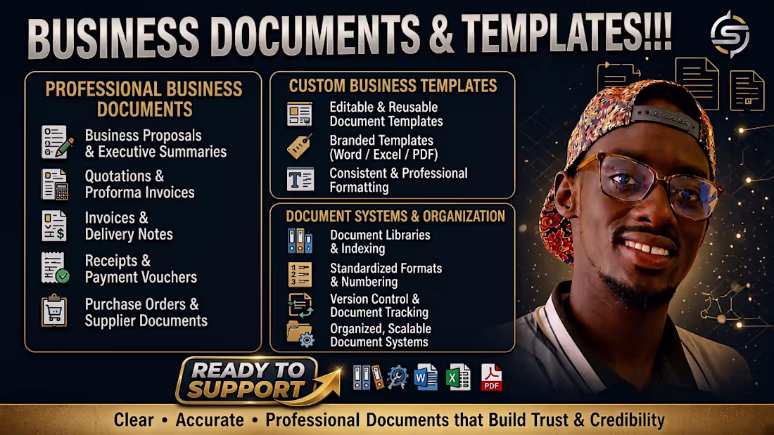 Cover image for Professional business documents and templates