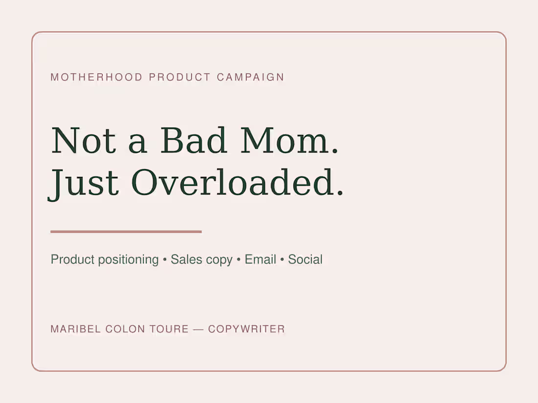 Cover image for Not a Bad Mom, Just Overstimulated — Book Launch Copy