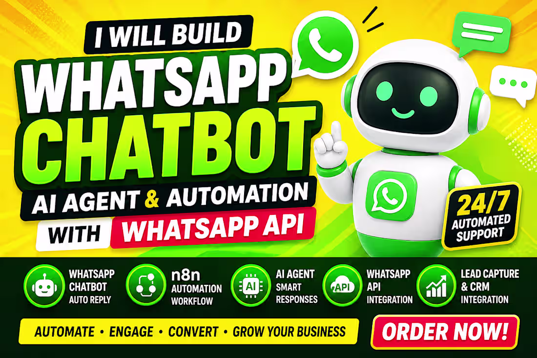 Cover image for WhatsApp AI Chatbot with n8n Automation
