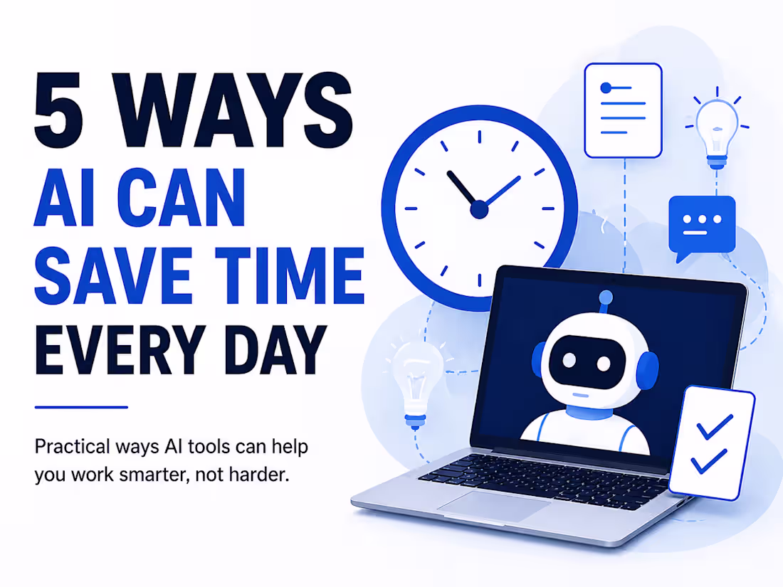 Cover image for 5 Ways AI Can Save