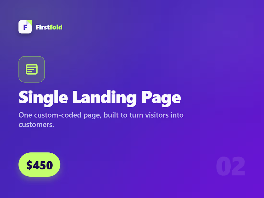 Cover image for Single Landing Page