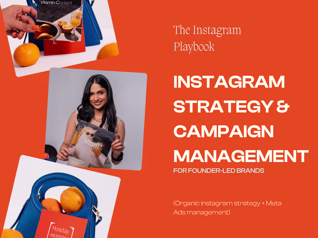 Cover image for Social media strategy & management: Organic content + Meta Ads