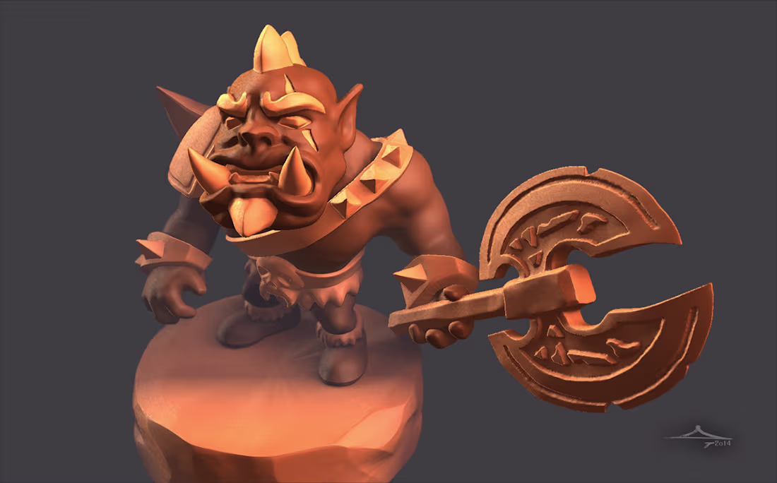 Cover image for Ogre Zbrush sculpt