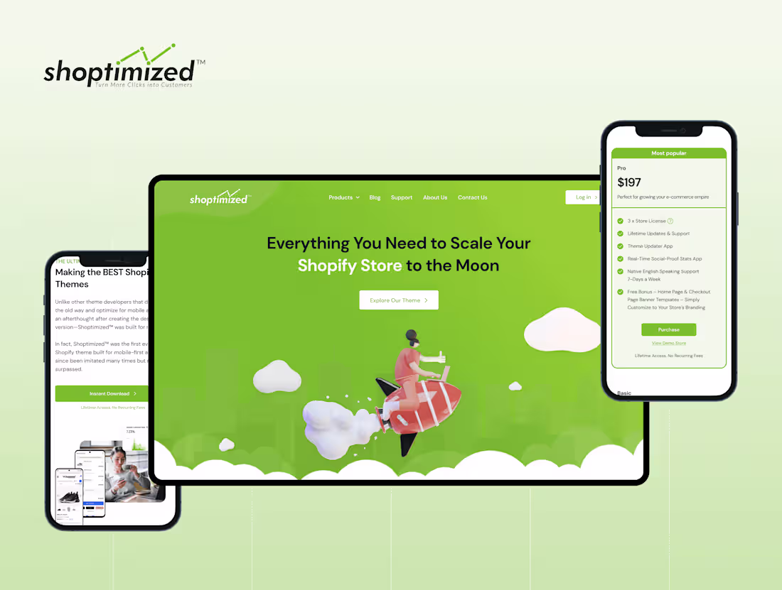 Cover image for Shoptimized - Website Design