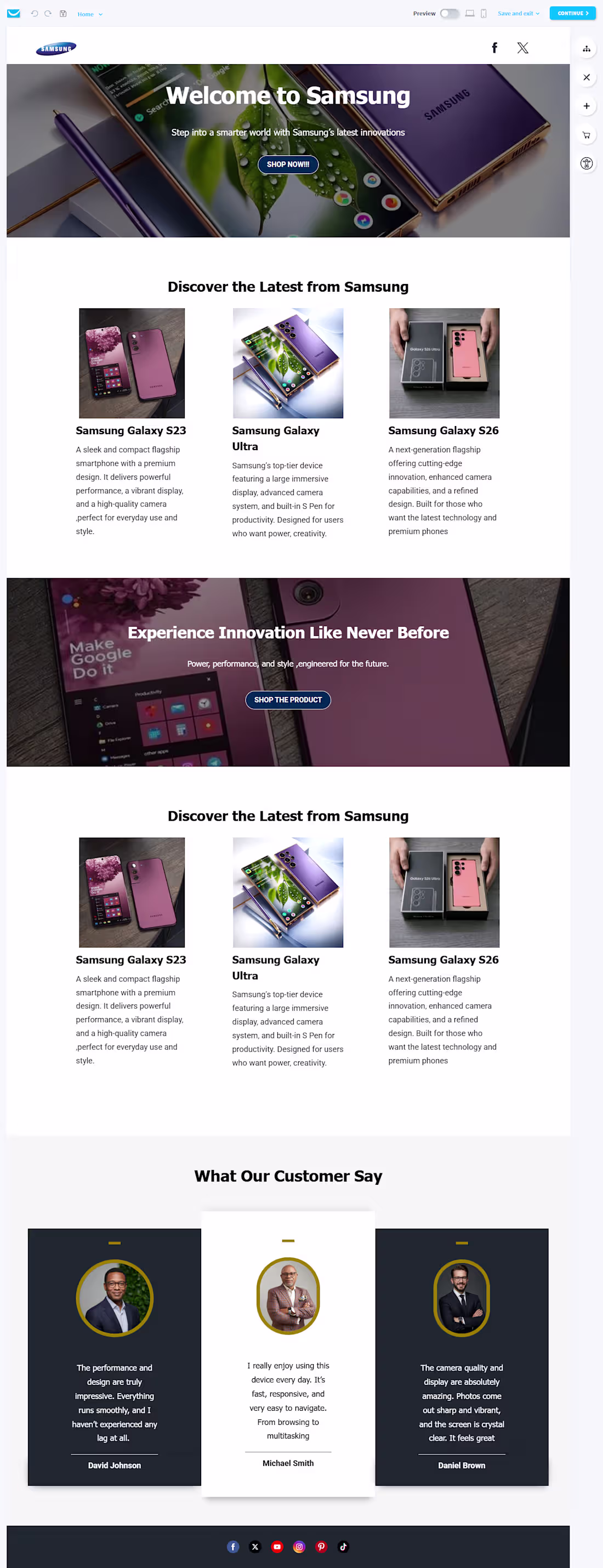 Cover image for Designed a modern, responsive landing