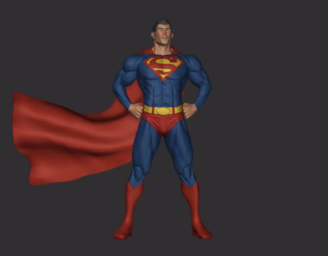 Cover image for Superman 3D model :: Behance