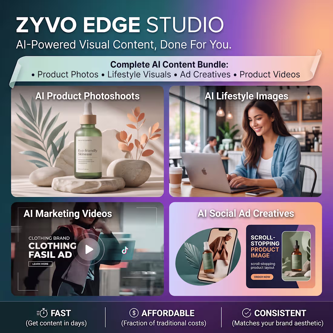 Cover image for AI-Powered Visual Content, Done For You
