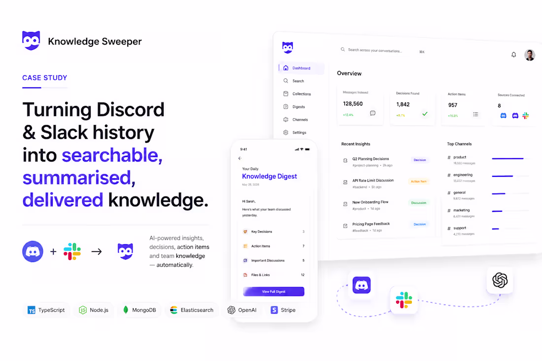 Cover image for Slack & Discord Conversational Knowledge Platform
