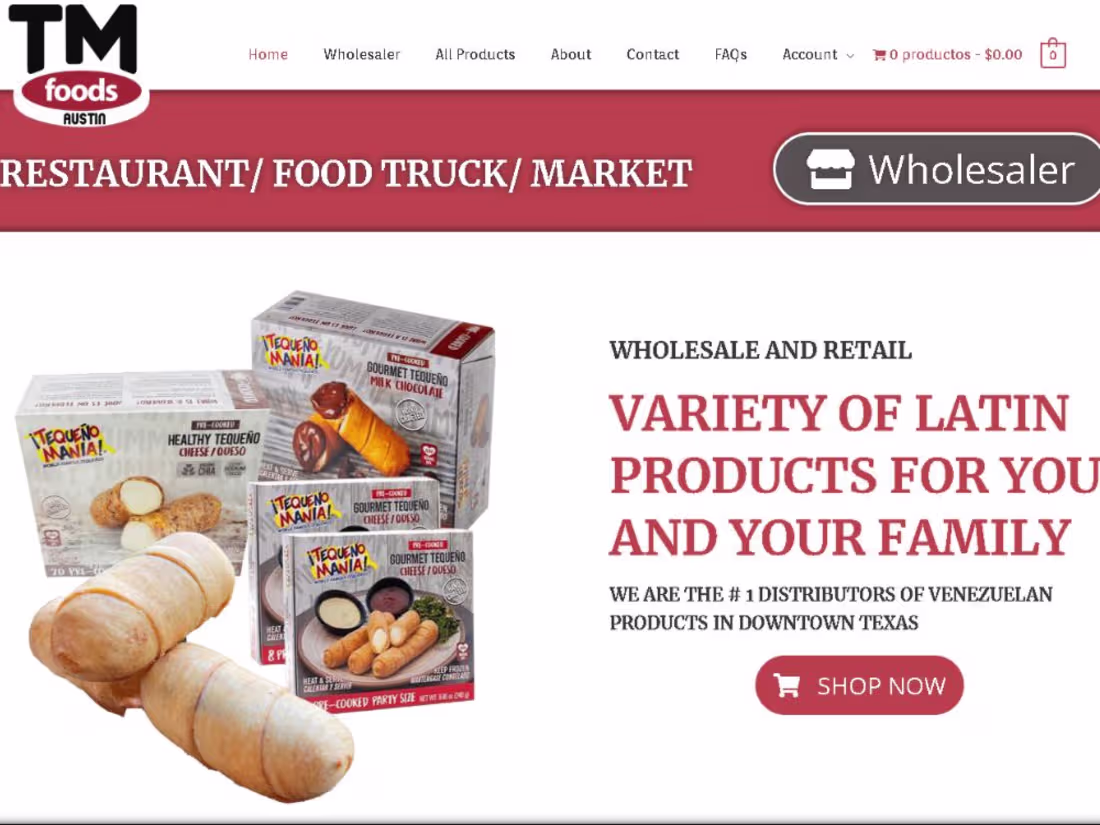 Cover image for TM Foods Austin, Corporate WordPress