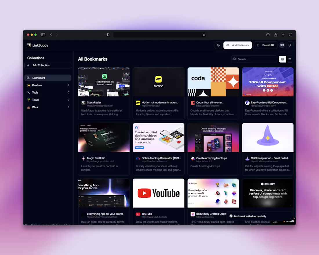 Cover image for LinkBuddy - Clean Bookmark Management