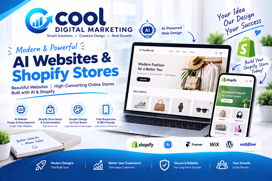 Cover image for Shopify Store Development | E-commerce Website Design & Setup