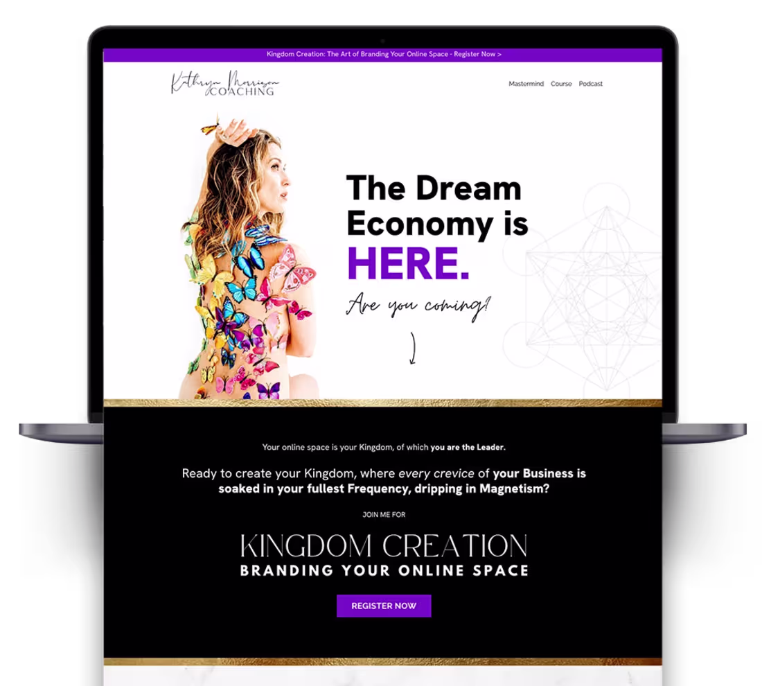 Cover image for Kathryn Morrison Coaching Website Redesign on Kajabi