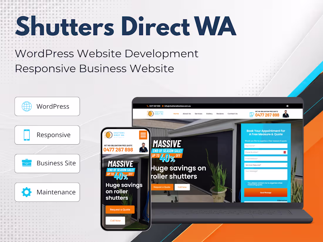 Cover image for Built a professional WordPress website