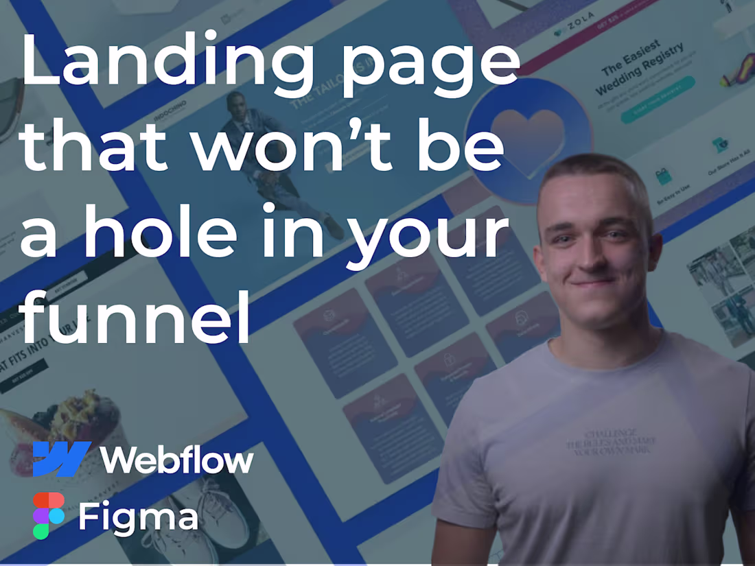 Cover image for Webflow Landing Page for your marketing campaign or product
