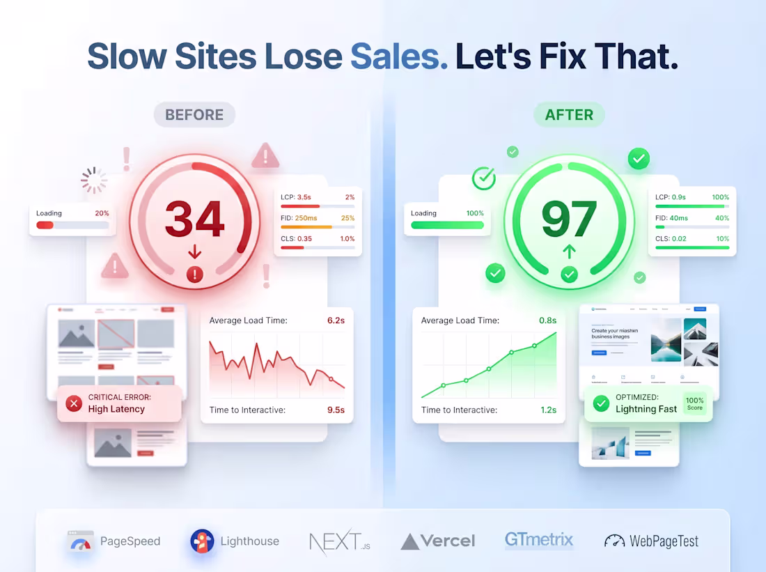 Cover image for Fix Core Web Vitals & Get a 90+ PageSpeed Score Guaranteed