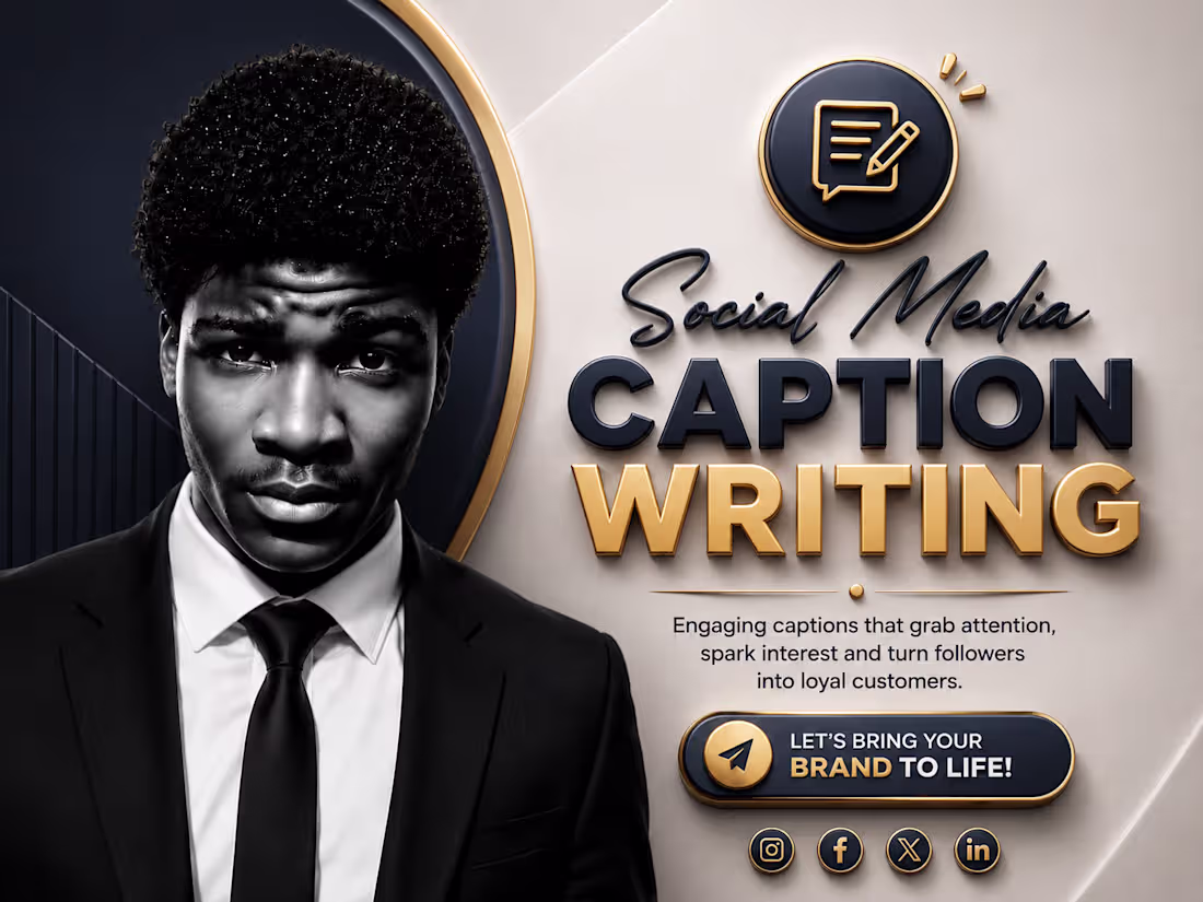 Cover image for Social Media Caption Writing