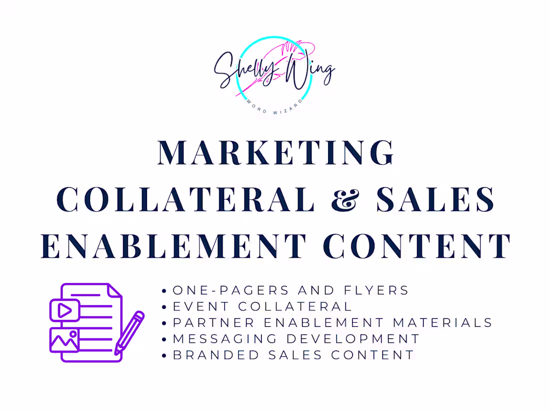 Cover image for Marketing Collateral & Sales Enablement Content