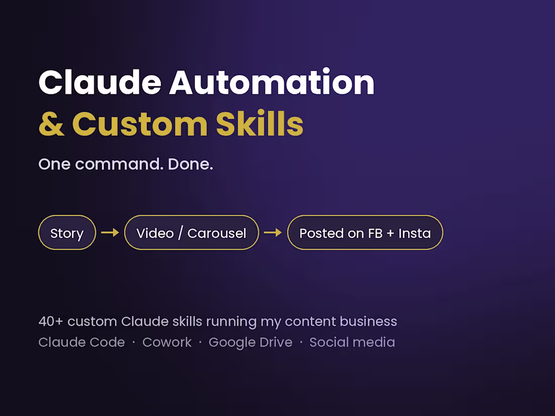 Cover image for Claude Automation & Custom Skills Setup