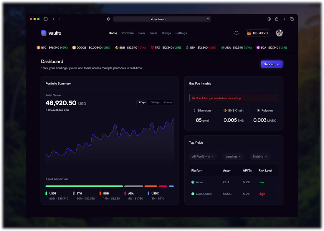 Cover image for Web 3 Crypto Dashboard
