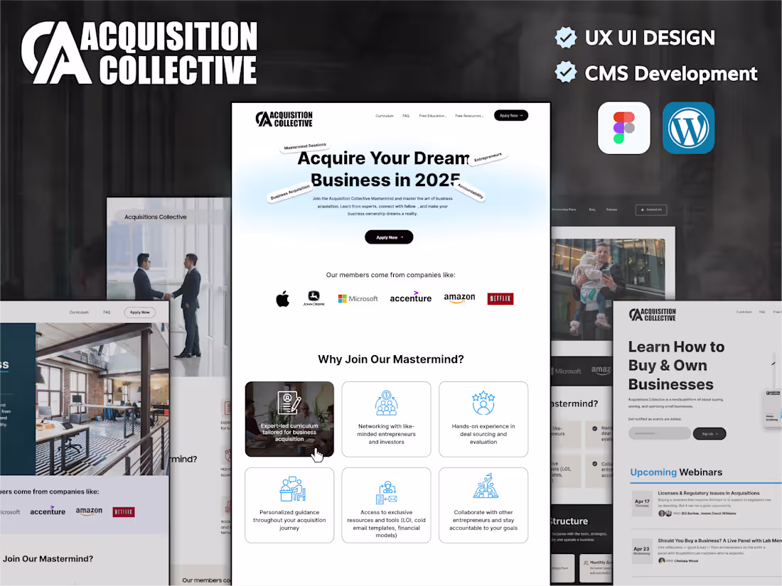 Cover image for Business Management Website UI/UX Design & Development