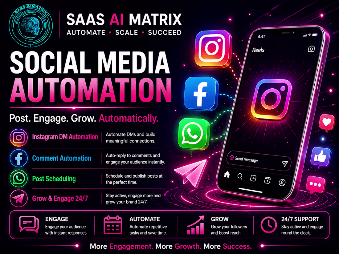 Cover image for Social Media Automation & Engagement Growth System