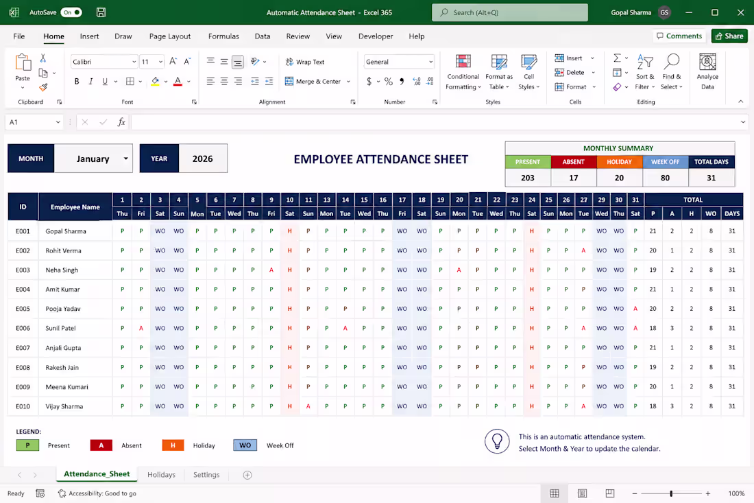 Cover image for 📊 Automatic Attendance System in