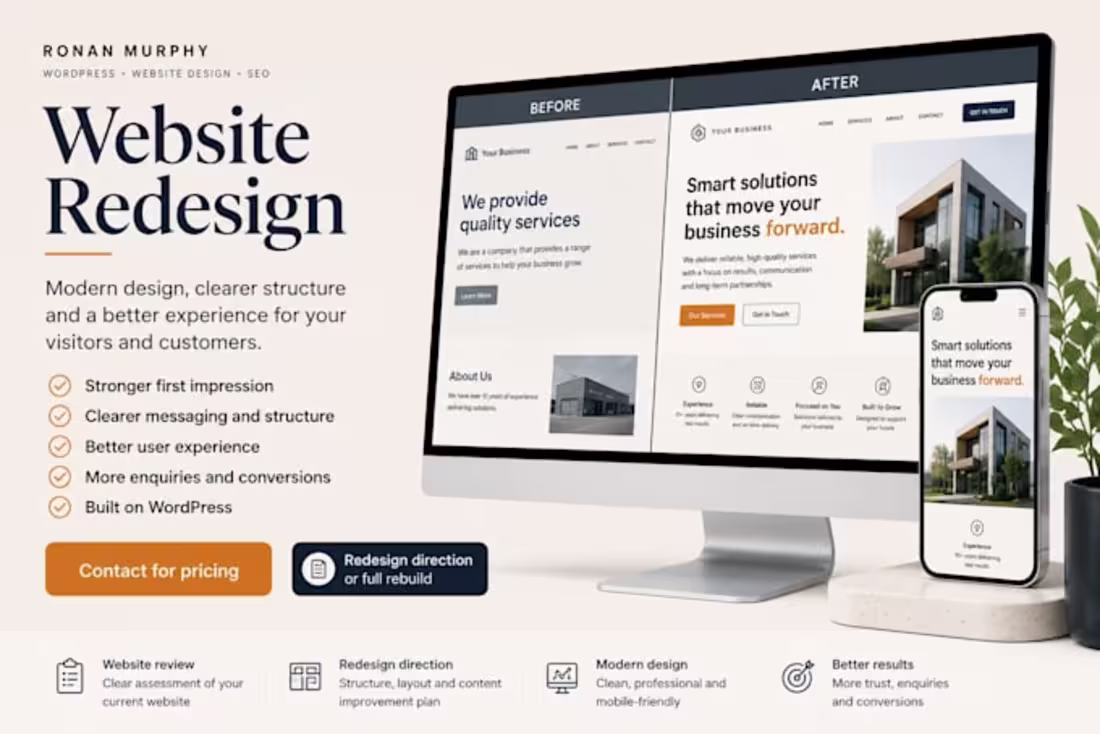 Cover image for WordPress Homepage Redesign