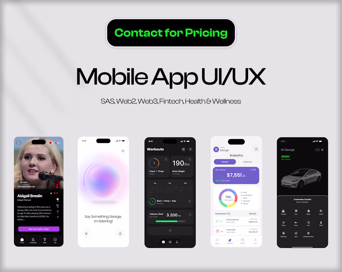 Cover image for Mobile App Design (UIUX)
