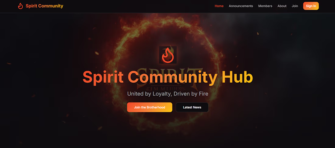 Cover image for Spirit Community Hub is a UI /UX design template using  AIagents