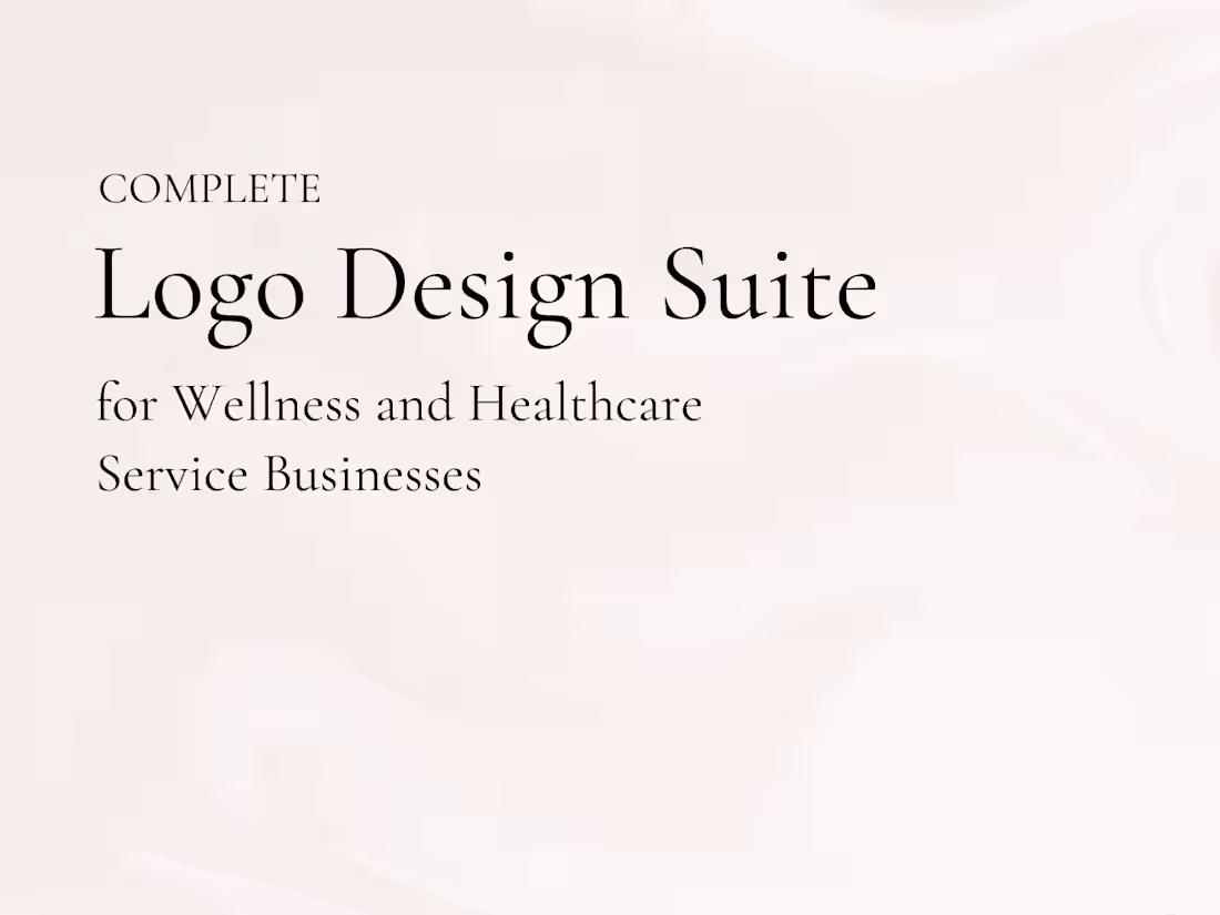 Cover image for Logo Design Suite for Wellness and Healthcare Brands