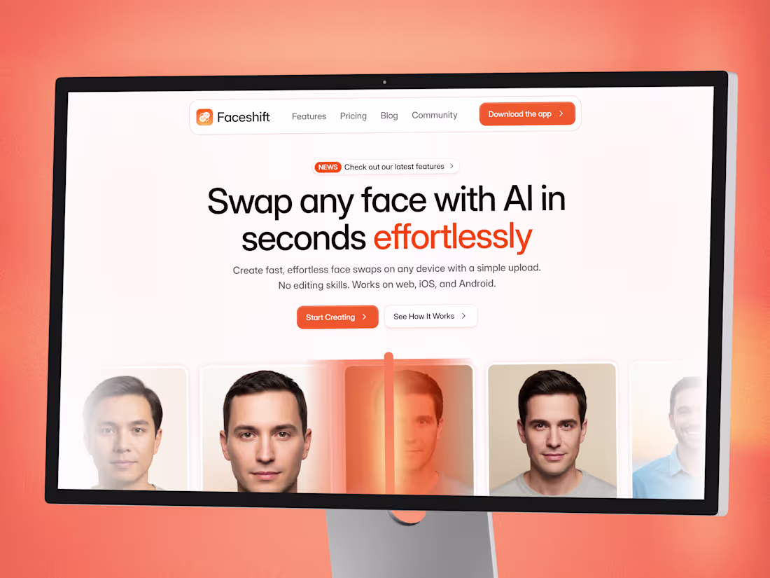 Cover image for Faceshift Website Design & Development