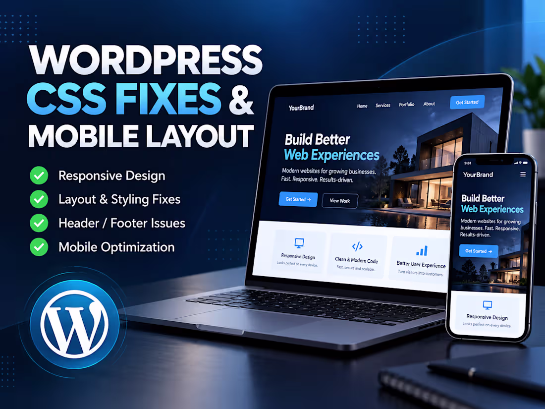 Cover image for WordPress CSS & Mobile Layout Fix