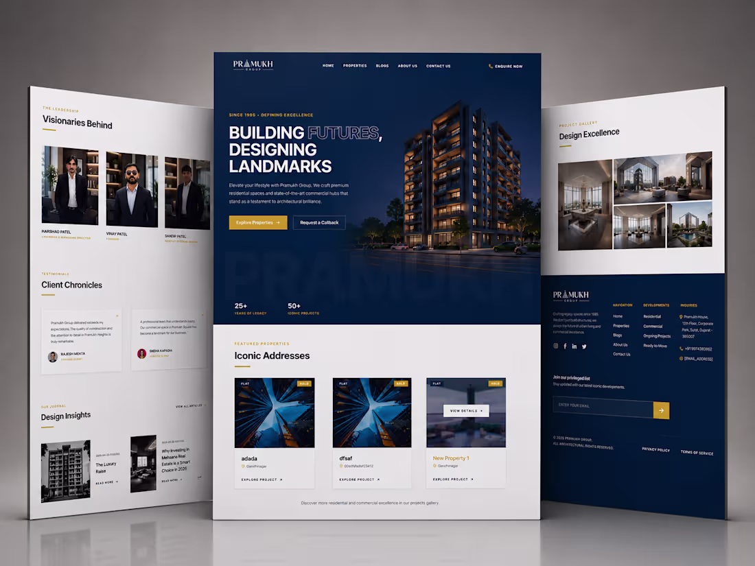 Cover image for A premium real estate website