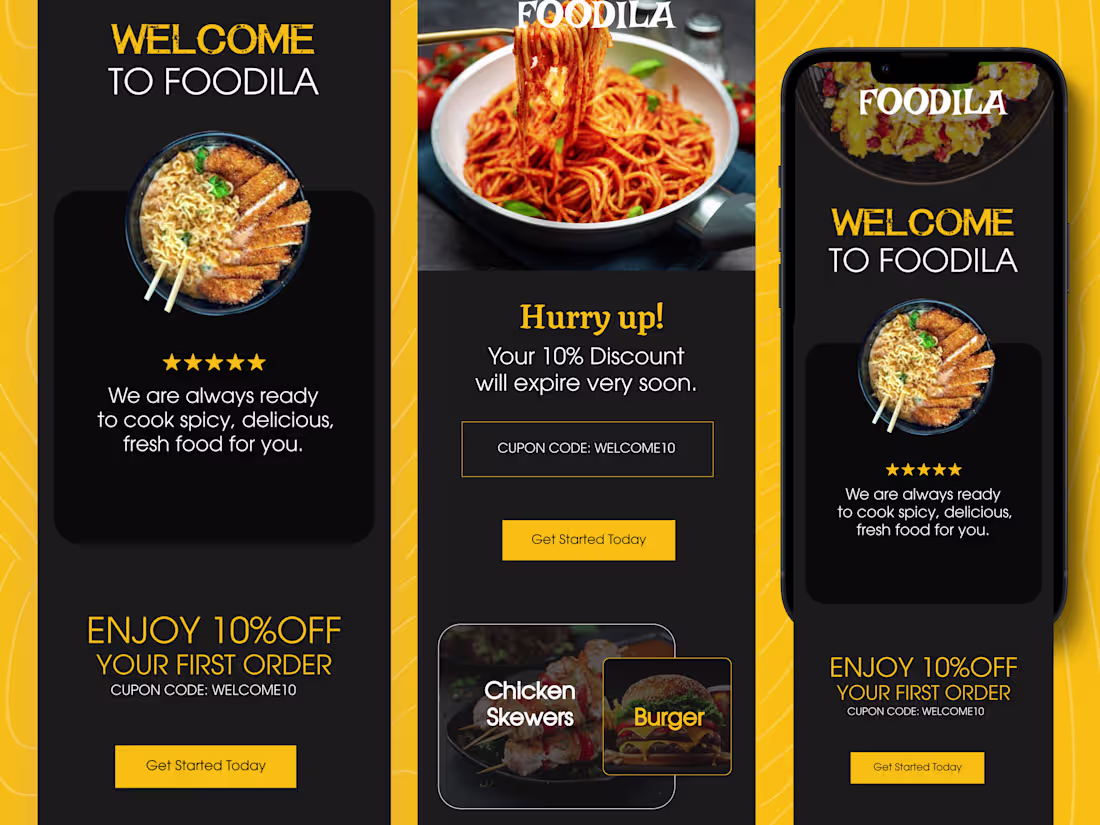 Cover image for Email Design Sample For Food Business