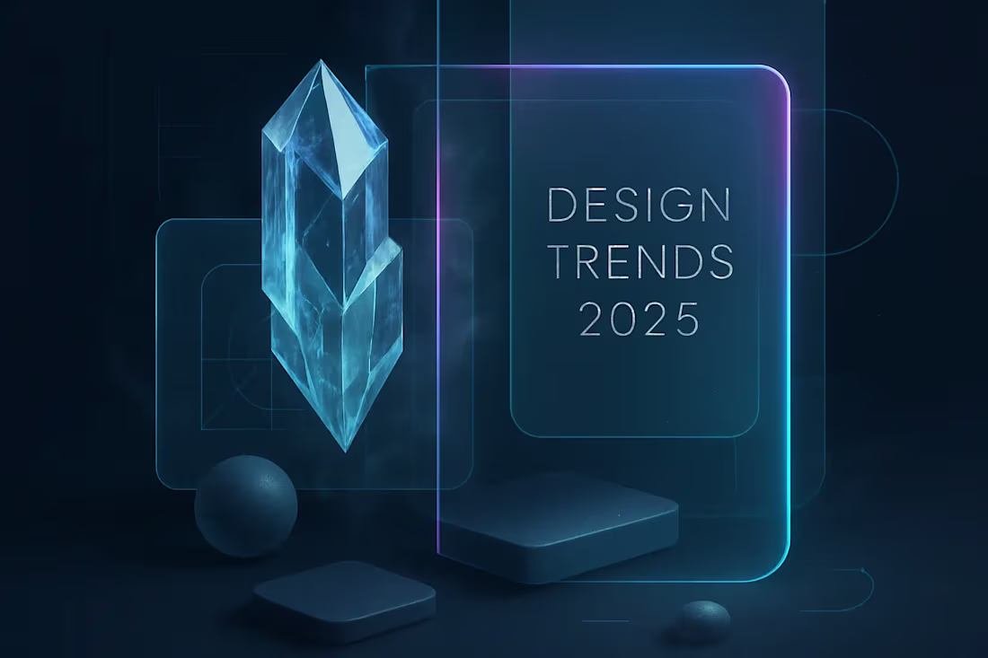 Cover image for Design Trends 2025: Glassmorphism, Neumorphism & Styles You Need to Know