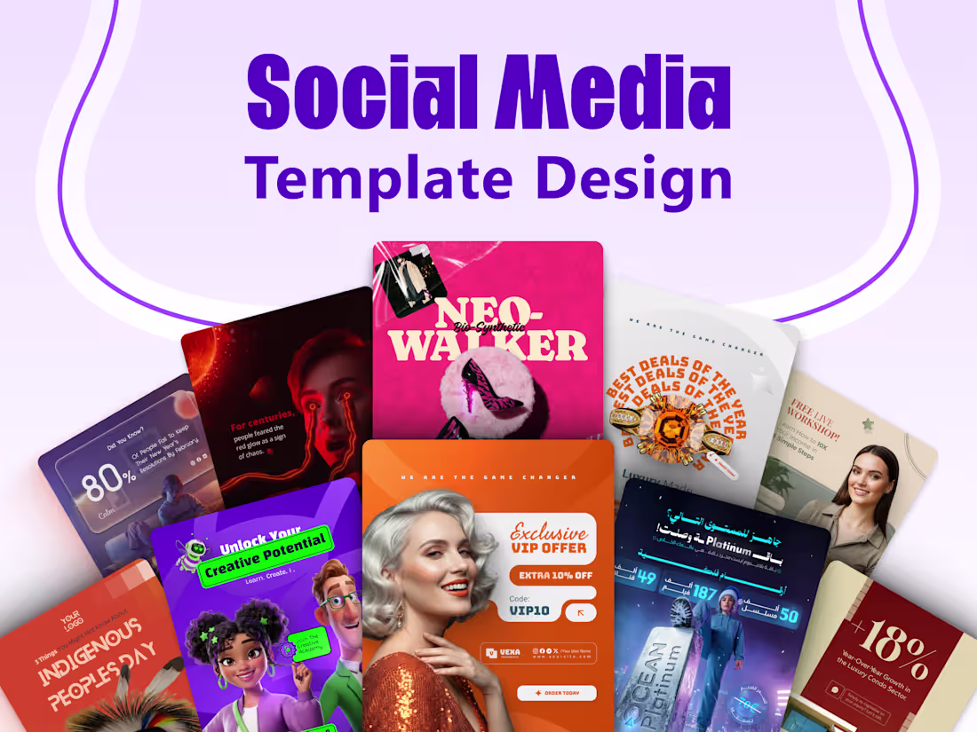 Cover image for Custom Social Media Templates Design