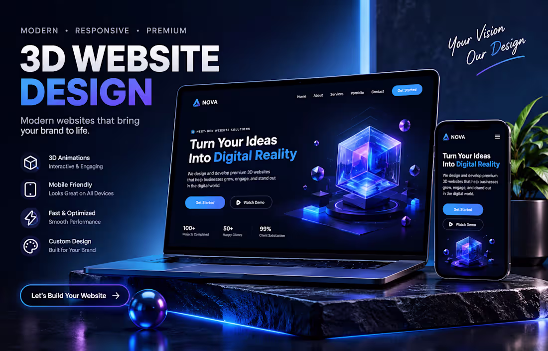 Cover image for Premium 3D Website Design —