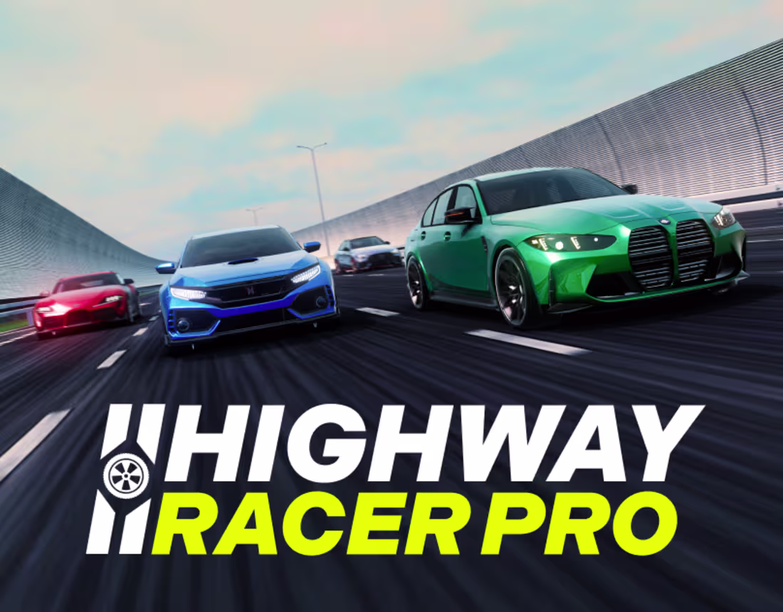 Cover image for Highway Racer Pro Mobile Game UI/UX