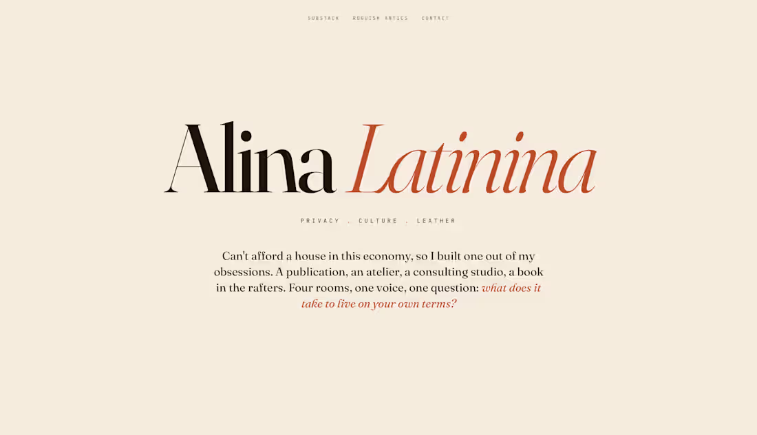Cover image for My personal website, made into