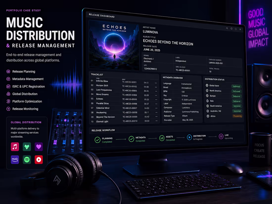 Cover image for Music Distribution & Release Management
This