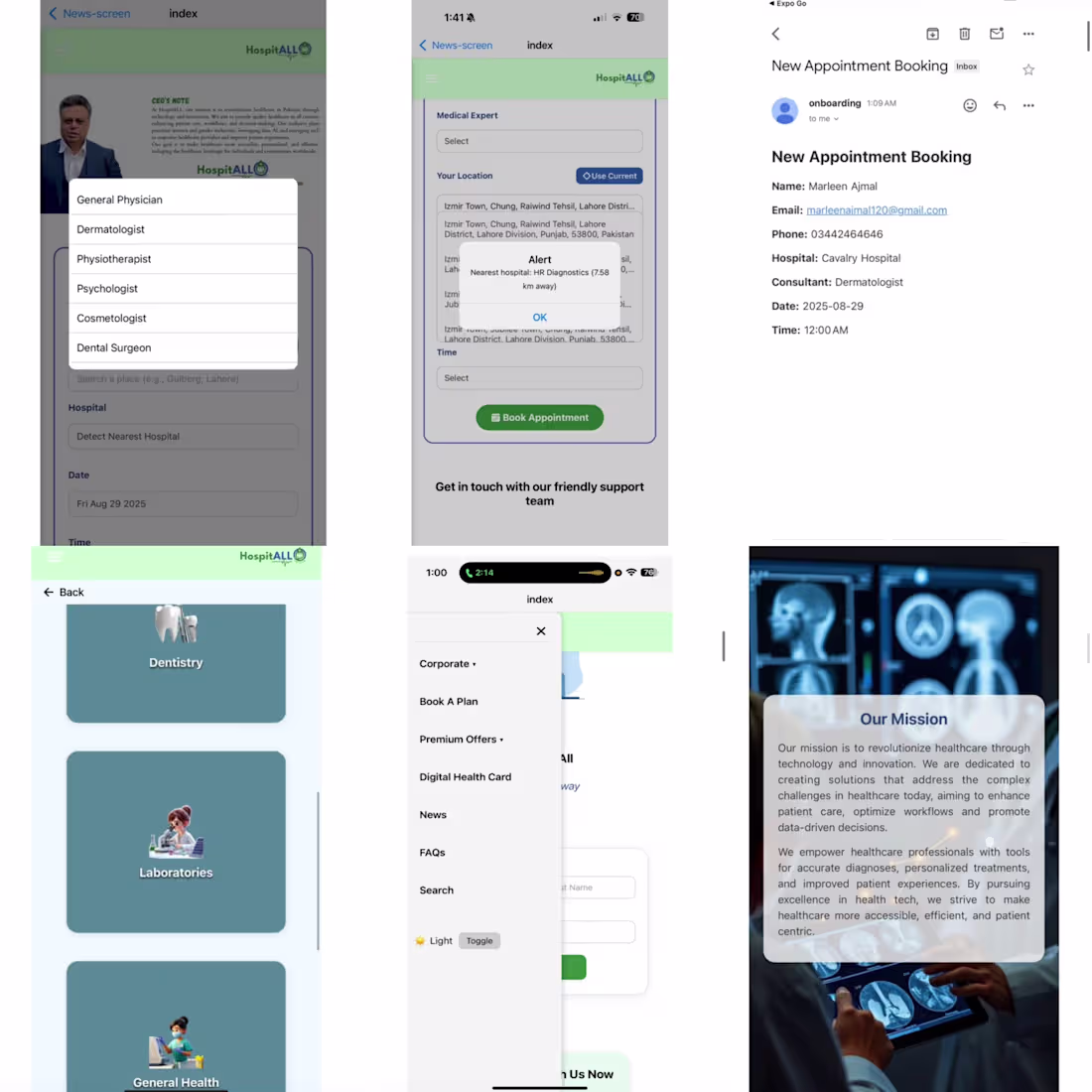Cover image for HospitAll is a healthcare mobile