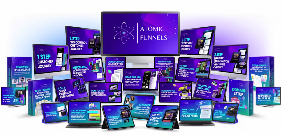 Cover image for Done For You Funnel Development - Atomic Funnels Accelerator