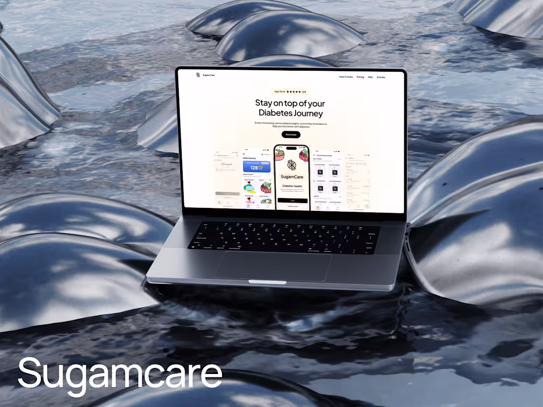Cover image for Concept website for a medical client https://sugamcare.frame...