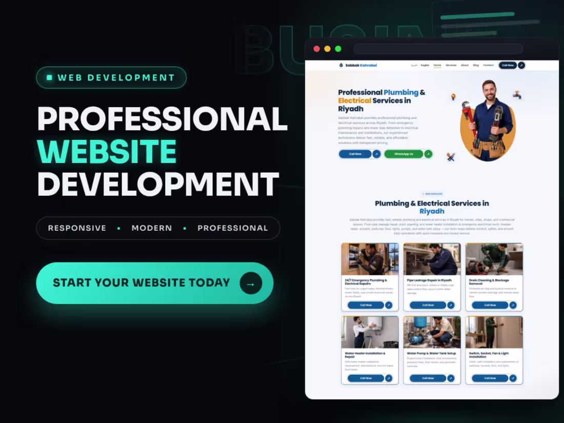 Cover image for Modern, Responsive website using Next.js and React