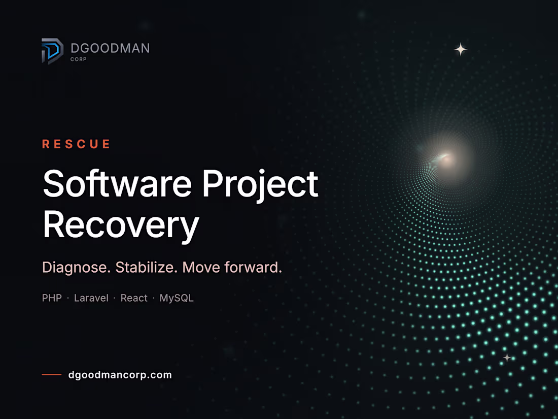 Cover image for Rescue & Stabilize an Existing Software Project