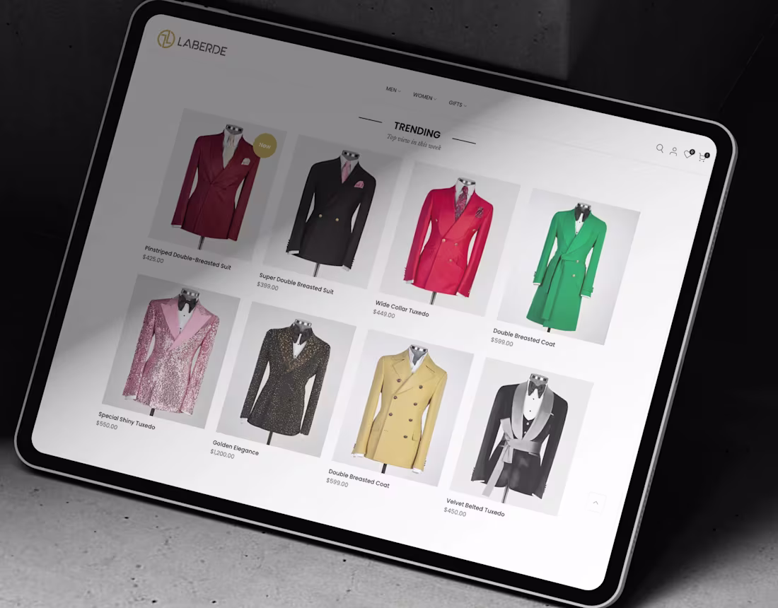 Cover image for UI/UX Web Design - Laberde Fashion E-Commerce