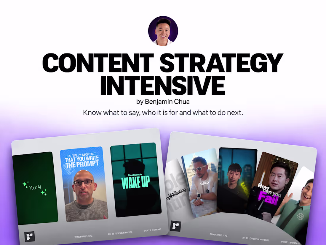 Cover image for Content Strategy Intensive